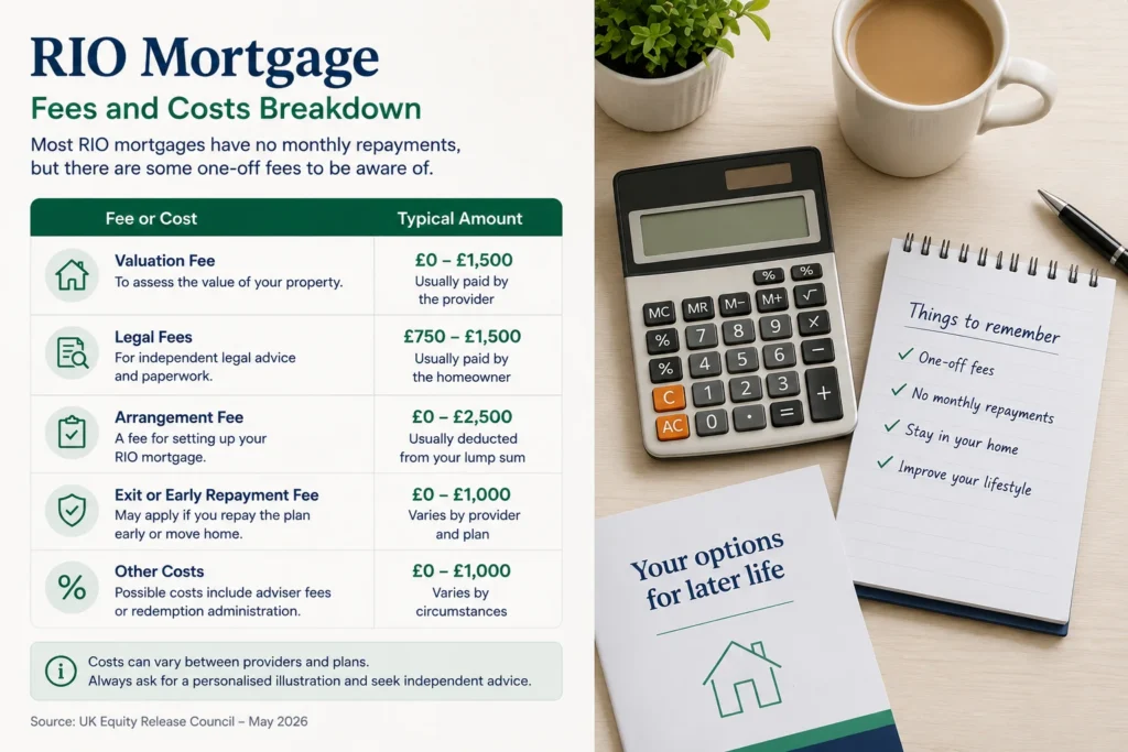 RIO mortgage fees and costs breakdown