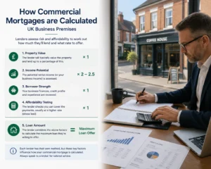 how commercial mortgages are calculated UK business premises