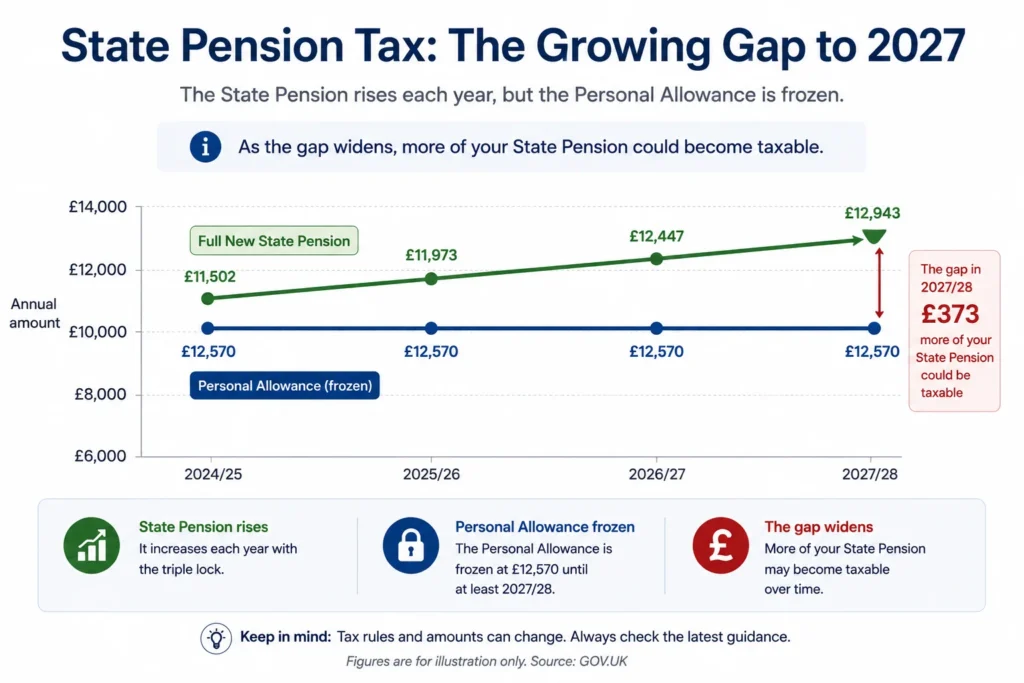 State Pension tax 2027 frozen personal allowance