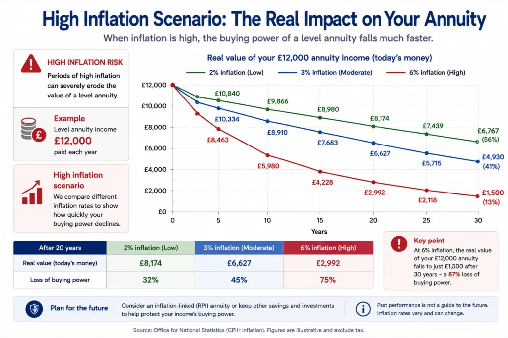 annuity inflation risk high inflation scenario