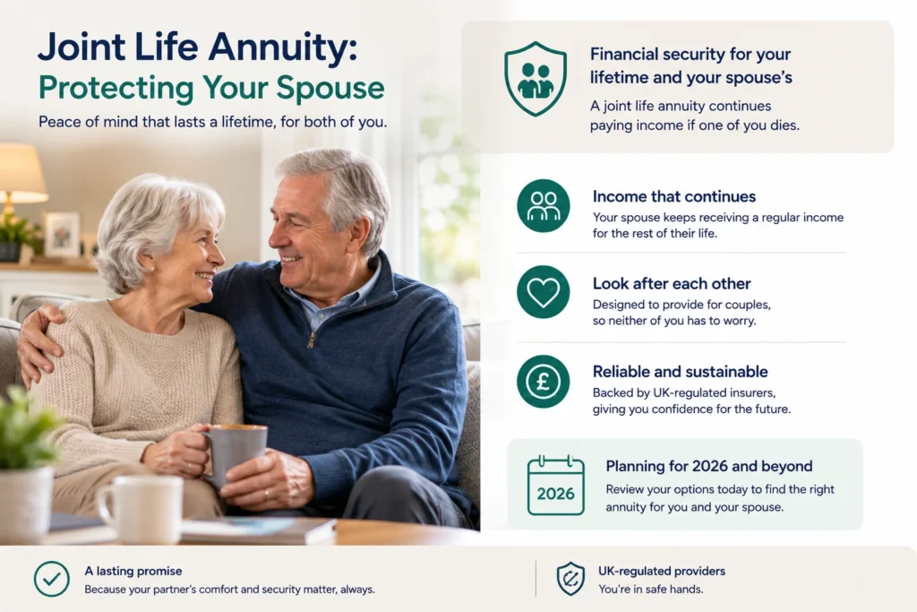joint life annuity protecting your spouse UK 2026