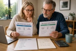 open market option annuity UK shopping around
