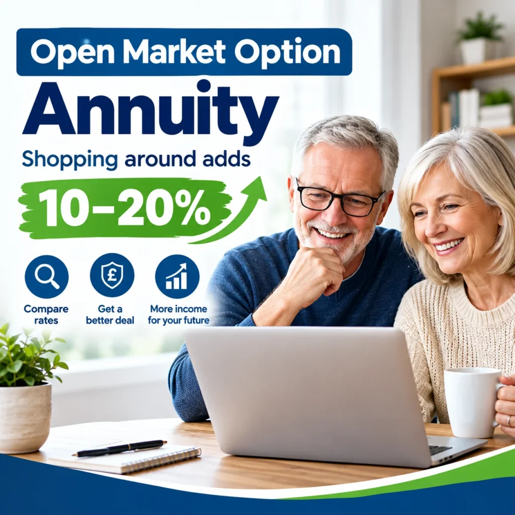 open market option annuity shopping around adds 10-20%
